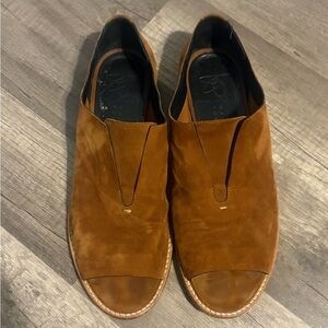 Women's Zero and maria Cornejo flo shoes Leather Flats peep toe size 38